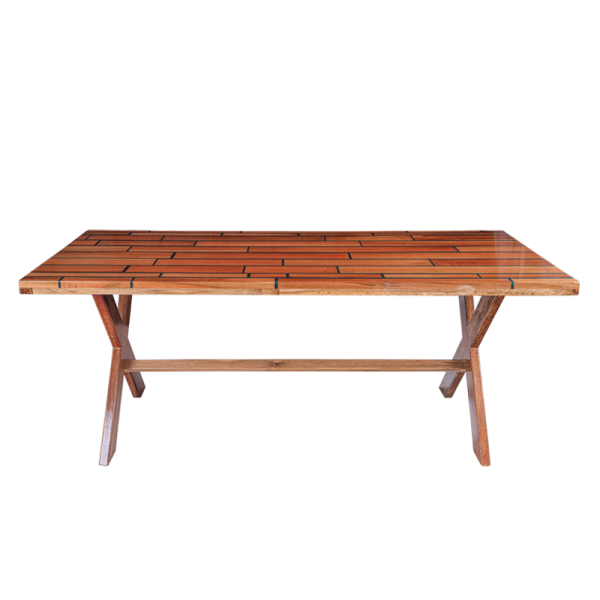 Mesa comedor pigmento verde - Image 4